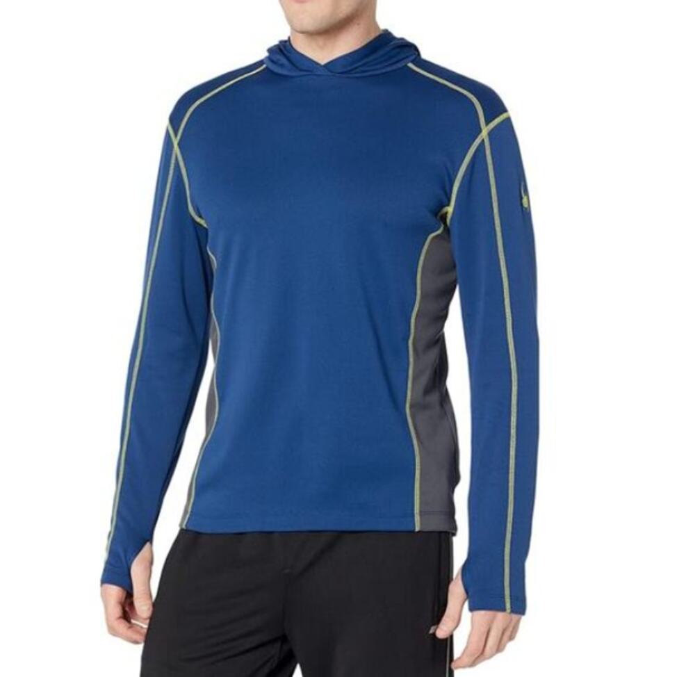 Spyder Men's Abyss Standard Midweight High Performance Baselayer Hoodie Size XL